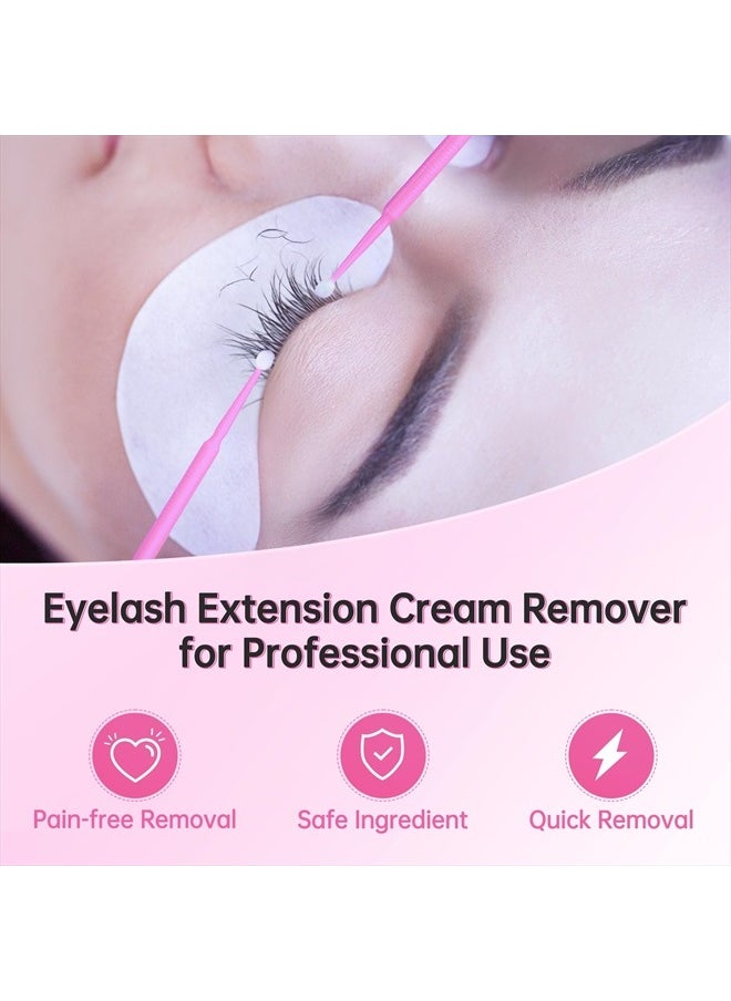 Eyelash Extension Remover Cream Safe Adhesive Bonder Eyelash Glue Remover Lash Remover Fast Dissolution Low Irritation Eyelash Extension Supplies 5g (White) (White)