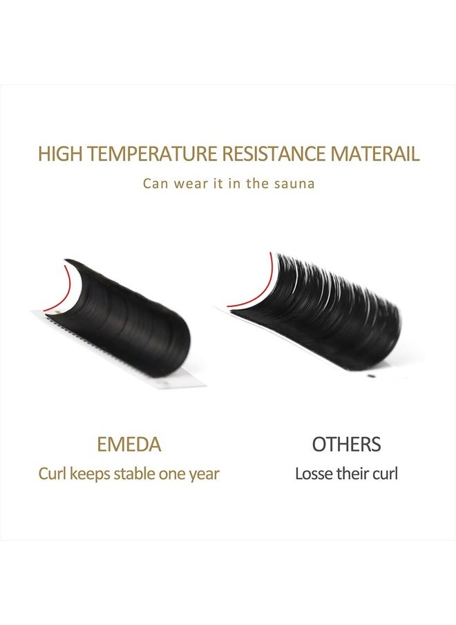 15-20mm Long Length Easy Fan Volume Lashes 2D-20D Rapid Automatic Blooming Flower Mega Volume Lash Extensions 0.07mm C Curl Self Fanning Eyelash Extensions (0.07 C 15-20mm)