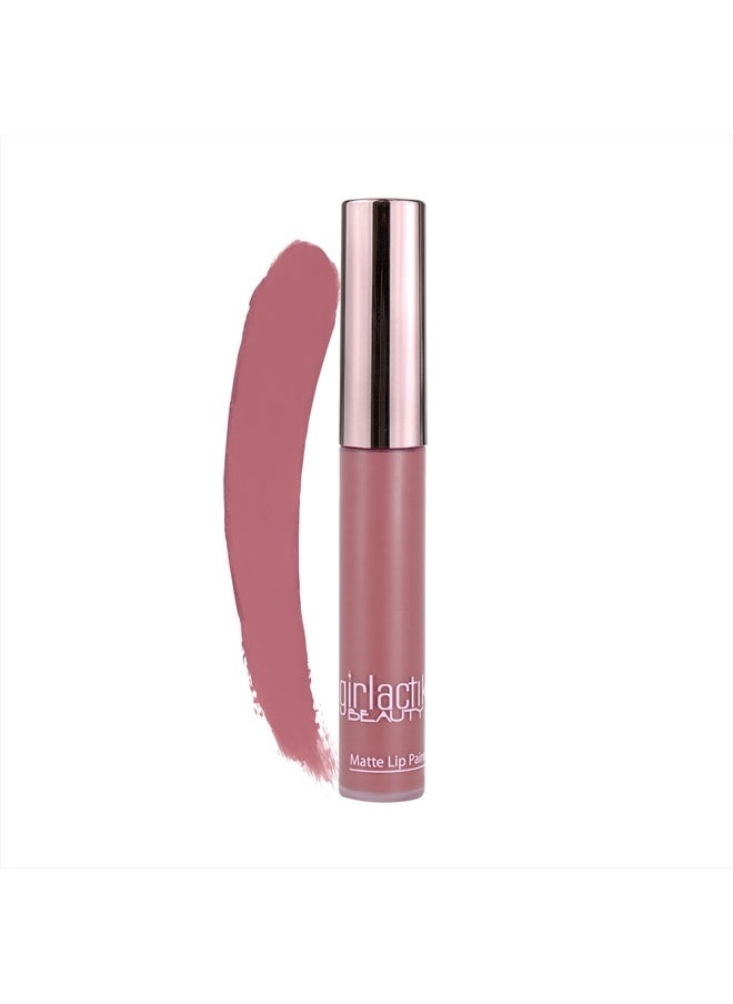 Long Lasting Matte Lip Paint Liquid Lipstick in Allure- Long wearing, Smooth Application, Pigmented, Non-Crack Formula, Lightweight, 7.5 ml / .25 oz, (Divine)