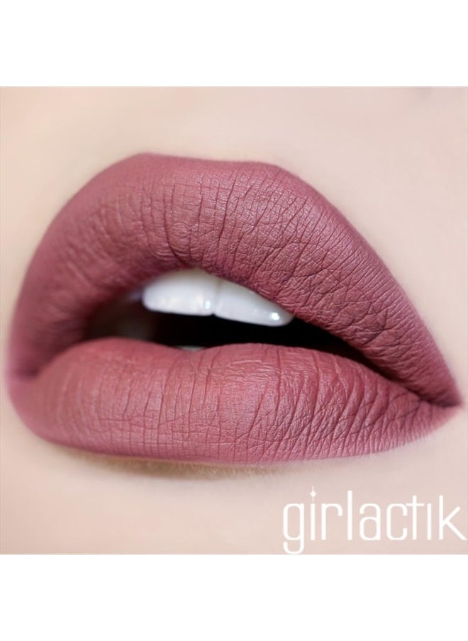 Long Lasting Matte Lip Paint Liquid Lipstick in Allure- Long wearing, Smooth Application, Pigmented, Non-Crack Formula, Lightweight, 7.5 ml / .25 oz, (Divine)