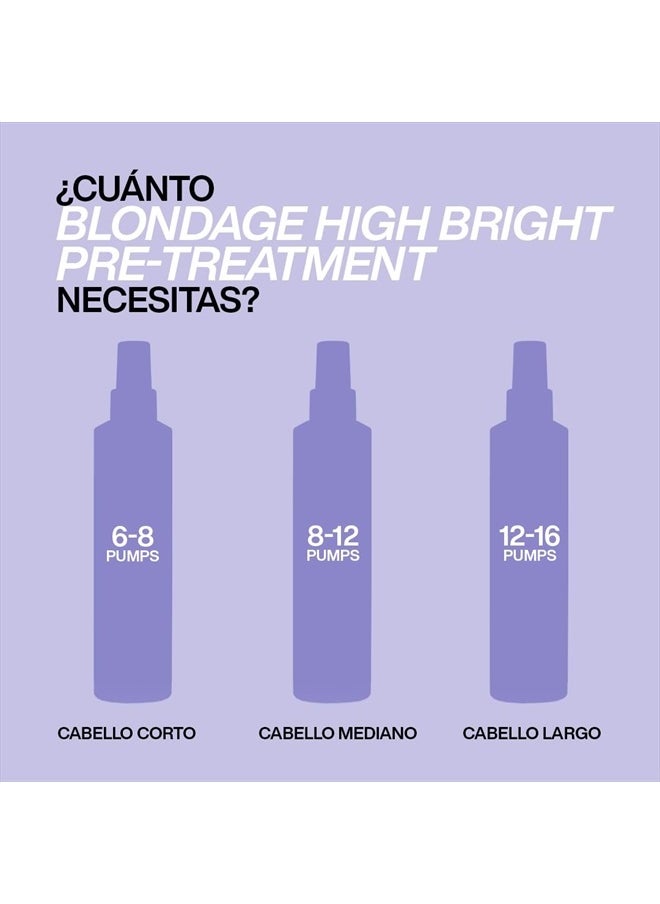 Blondage High Bright Pre Treatment | Brightens and Lightens Color-Treated and Natural Blonde Hair Instantly | Infused with Vitamin C