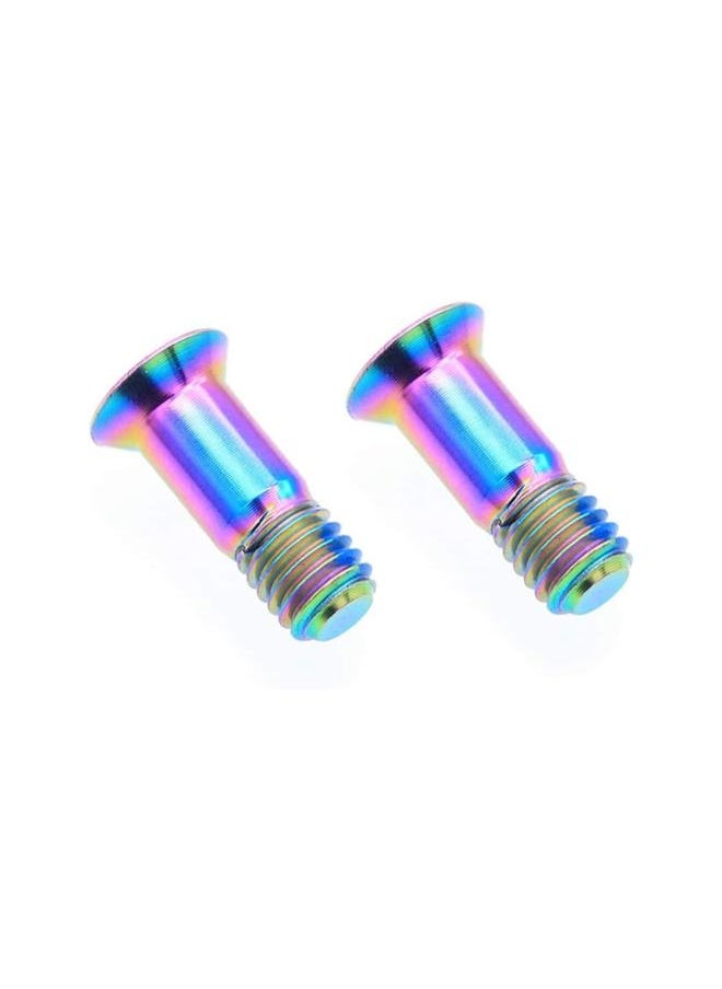 2PCS M5*14.2mm Bicycle Rear Derailleur Bolt Titanium Bolt Jockey Wheel Bolt Parts MTB Bike Shifter Guide Roller Bolt Screw