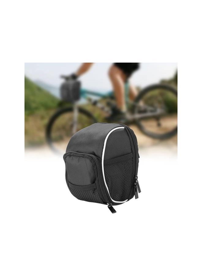 Bike Frame Bag Head Tube Bag With Rain Cover Polster Reflective Stripe Handlebar Bag MTB Bike Front Pannier Basket Bag fits on Trekking Bikes, Racing Bikes&Mountain Bikes