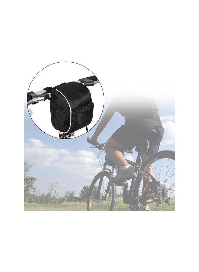 Bike Frame Bag Head Tube Bag With Rain Cover Polster Reflective Stripe Handlebar Bag MTB Bike Front Pannier Basket Bag fits on Trekking Bikes, Racing Bikes&Mountain Bikes