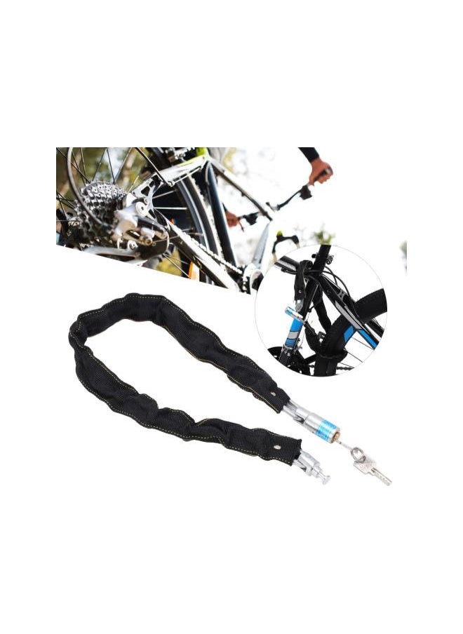 Bike Chain Locks,Bicycle Disc Locks, Bicycle Lock, Scooter Motorcycle Cable Locks,30.3in Long,Cut Proof Security Scooter Lock for Door, Gate, Fence, Grill