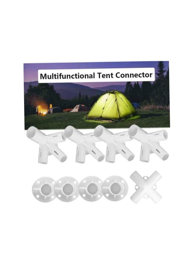 9PCS/Set Gazebo Connectors Tent Feet Corner Center Connector Spare Parts Tent Accessories.