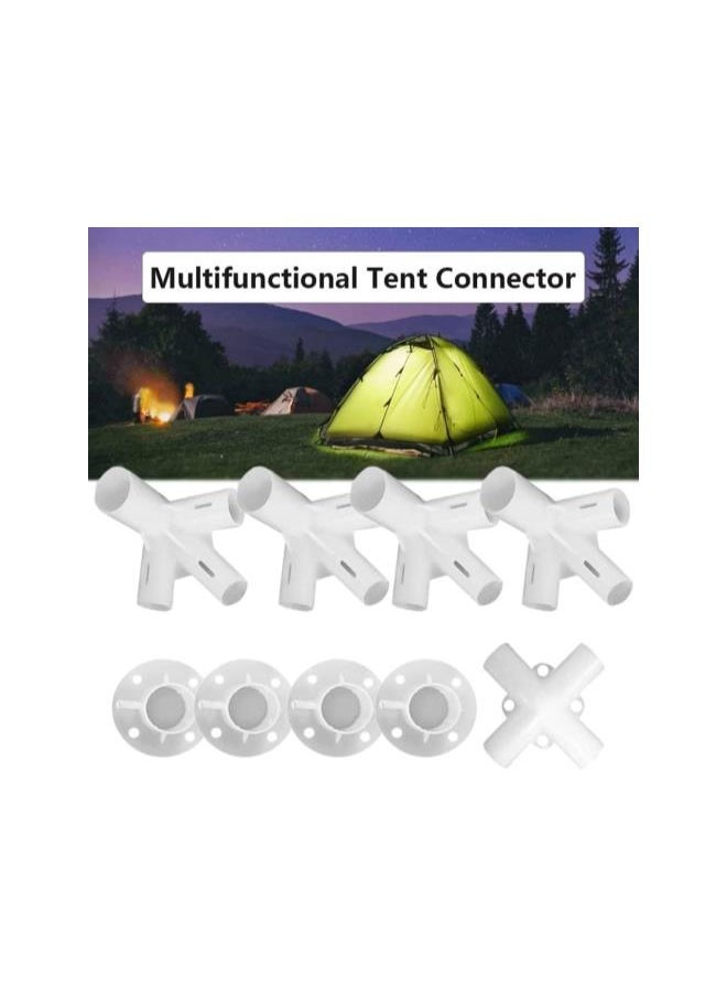 9PCS Gazebo Connectors Tent Feet Corner Center Connector Spare Parts Tent Accessories