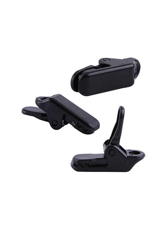 Clamp Tarp,20pcs/Bag Black Reusable Tent Snaps Clamps Tarp Clips Tent Tighten for Outdoor