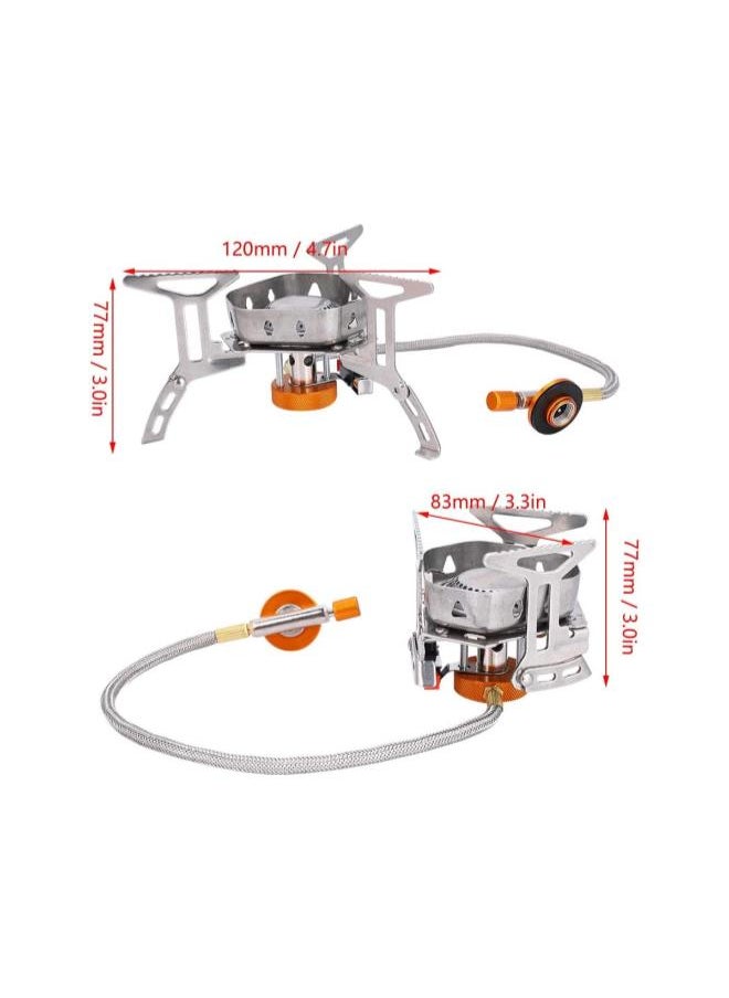 Mini Outdoor Backpacking Camping Stoves Windproof Stove Folding Outdoor Gas Stove Portable Furnace Picnic Cooker stove