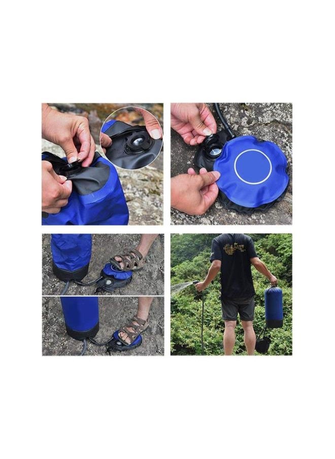 Camping Shower Bag 11L Portable Bathing Bag Pressure Shower Water Bag Portable Camping Shower with Foot Pump for Outdoor Travel Hiking Climbing