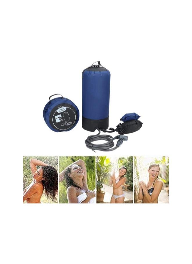 Camping Shower Bag 11L Portable Bathing Bag Pressure Shower Water Bag Portable Camping Shower with Foot Pump for Outdoor Travel Hiking Climbing