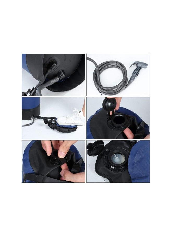 Camping Shower Bag 11L Portable Bathing Bag Pressure Shower Water Bag Portable Camping Shower with Foot Pump for Outdoor Travel Hiking Climbing