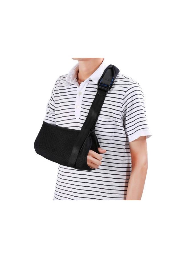 Arm Sling, Adjustable Soft Padded Shoulder Support Belt with Adjustable Strap for Men Women Arm Recovery Wrist Elbow Brace Immobilizer Fracture Protector