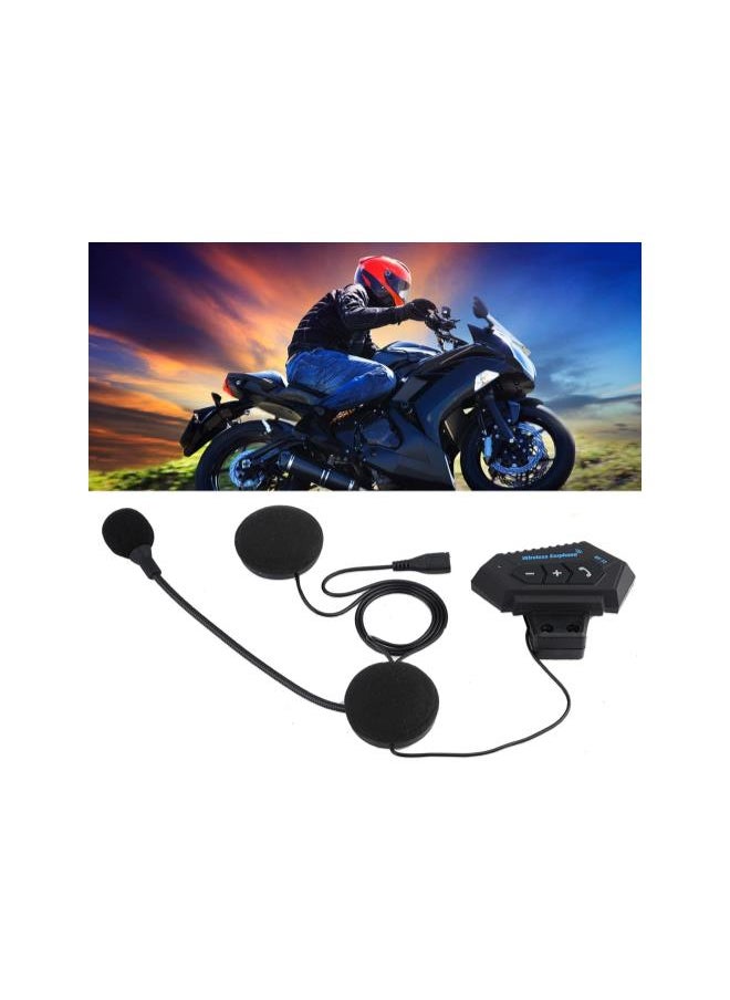 Helmet BT Headset, BT12 Motorcycle Summer Helmet BT Headset Hands-Free Calling HiFi Headphone with Rechargeable Li-ion Battery