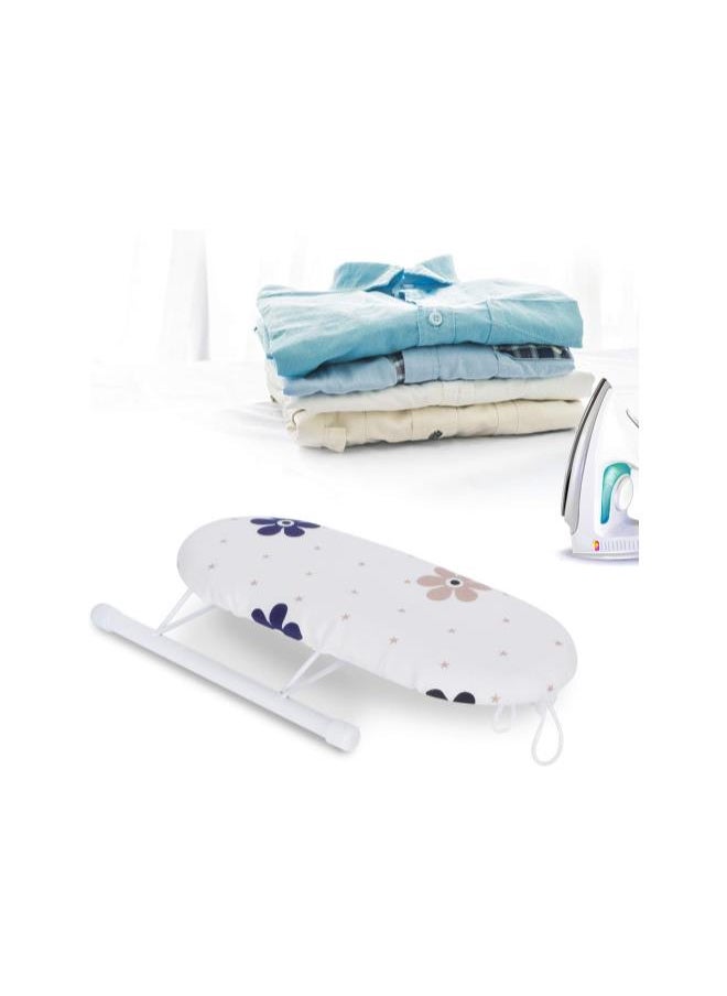 Folding Ironing Board, High?Temperature Resistant Space?Saving Ironing Board,(Flowers Clustered Tightly)