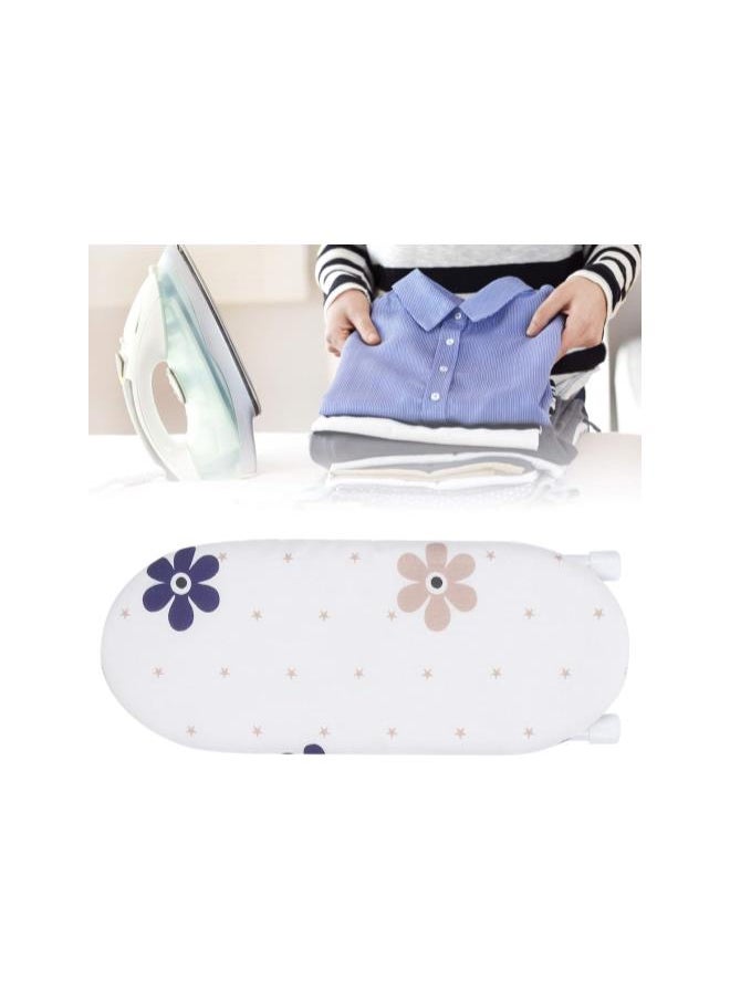 Folding Ironing Board, High?Temperature Resistant Space?Saving Ironing Board,(Flowers Clustered Tightly)