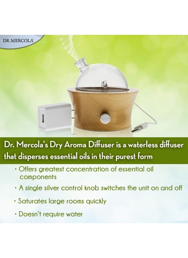 Dr. Mercola, Dry Aroma Diffuser, for Use with Essential Oils, Waterless Diffuser