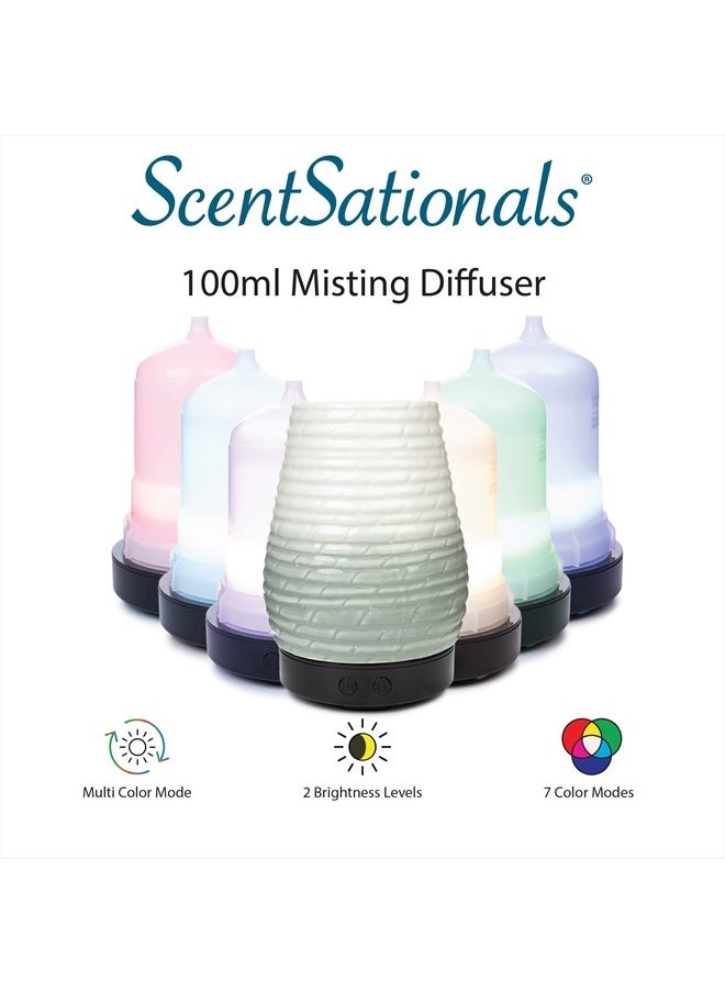 ScentSationals Essential Oil Diffuser - Eclectic Collection - Aromatherapy Diffuser for Living Room or Bedroom, Home Fragrance Diffuser for Scented Essential Oils - Dunaway