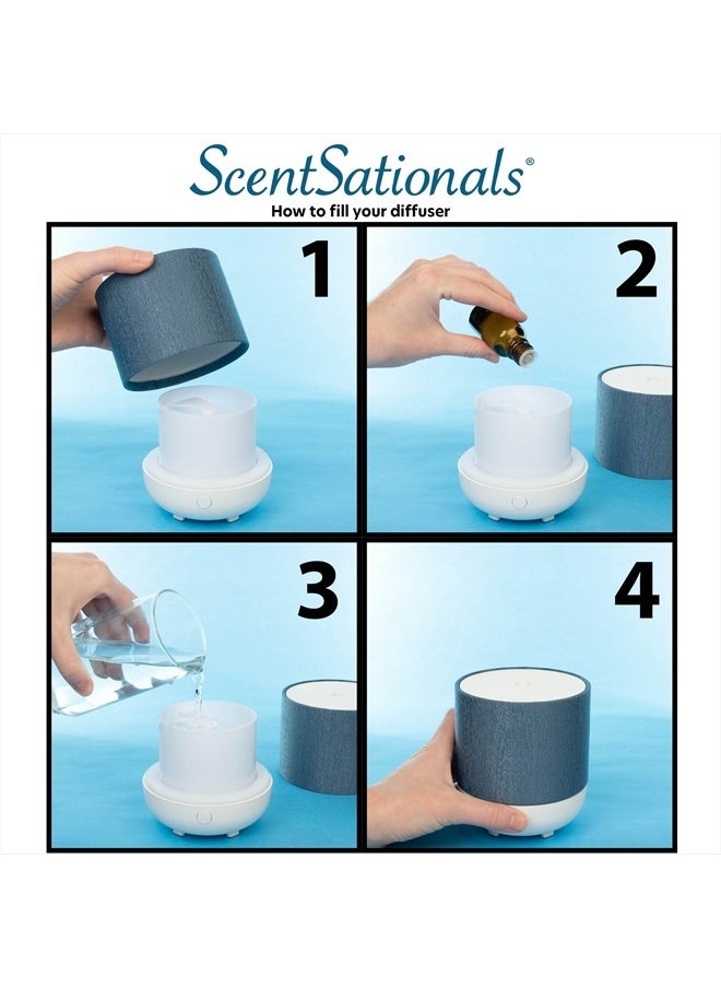 ScentSationals Essential Oil Diffuser - Eclectic Collection - Aromatherapy Diffuser for Living Room or Bedroom, Home Fragrance Diffuser for Scented Essential Oils - Dunaway