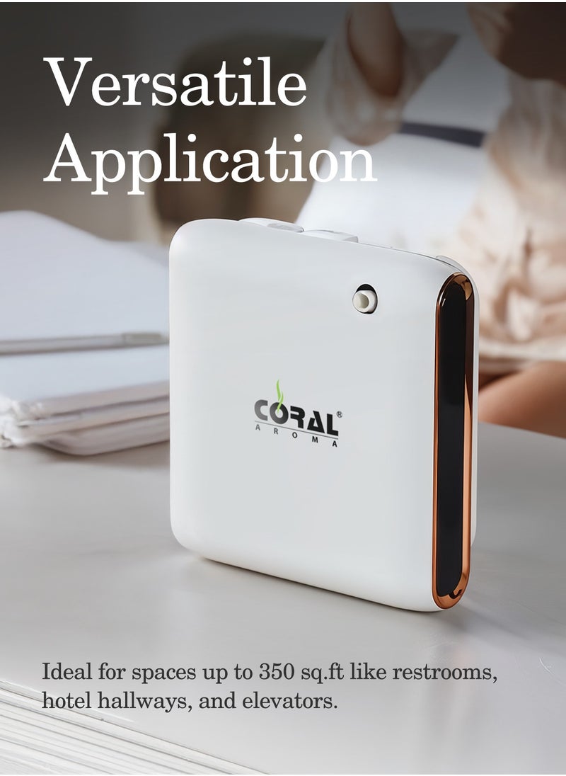 AEROMAX PRO 2.0 Smart Scent Diffuser | Wall Mountable | Bluetooth Control | Battery & Power Operated with 1 Year Warranty for Rest Rooms, Corridors,  Elevators