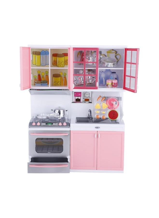 Mini Kitchen Pretend Role Play Toys Set Funny Kitchenware Playing House Gifts for Kids Girls