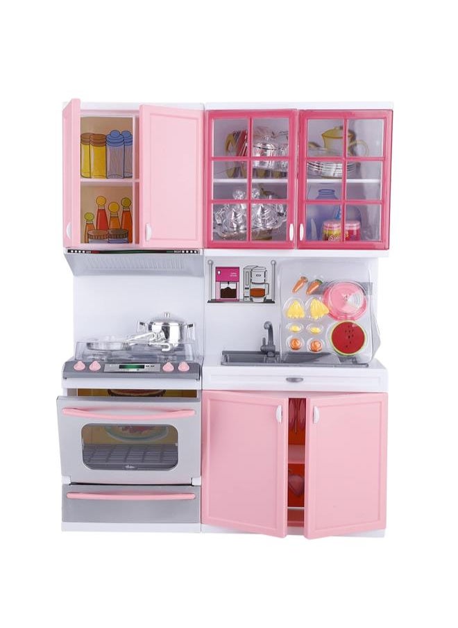 Mini Kitchen Pretend Role Play Toys Set Funny Kitchenware Playing House Gifts for Kids Girls