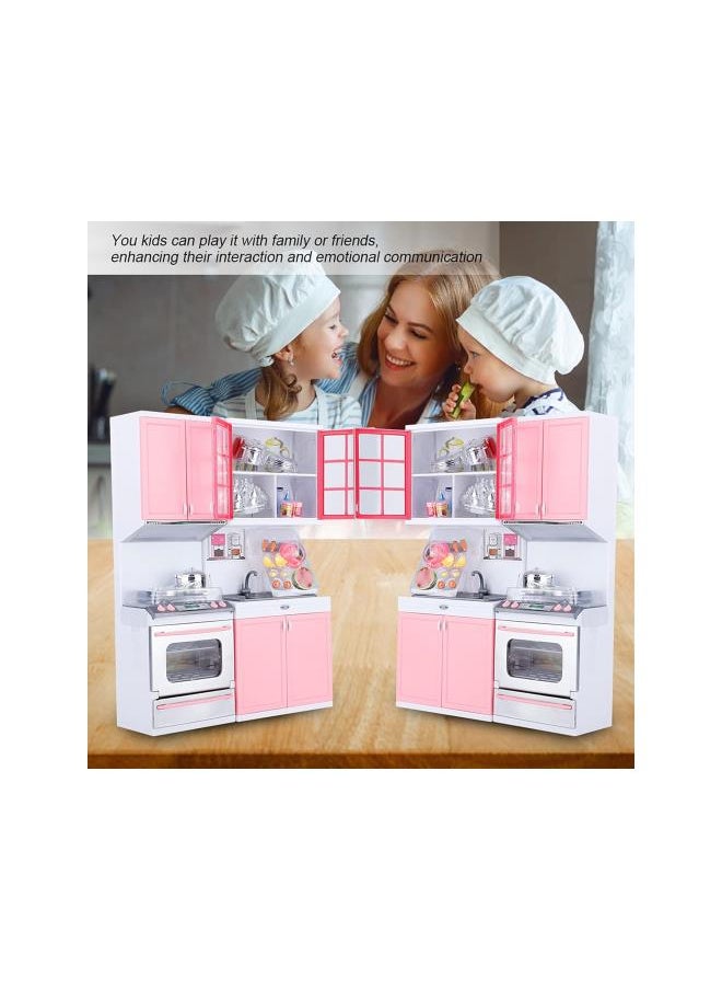 Mini Kitchen Pretend Role Play Toys Set Funny Kitchenware Playing House Gifts for Kids Girls