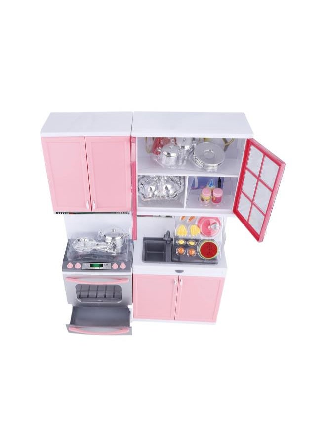 Mini Kitchen Pretend Role Play Toys Set Funny Kitchenware Playing House Gifts for Kids Girls