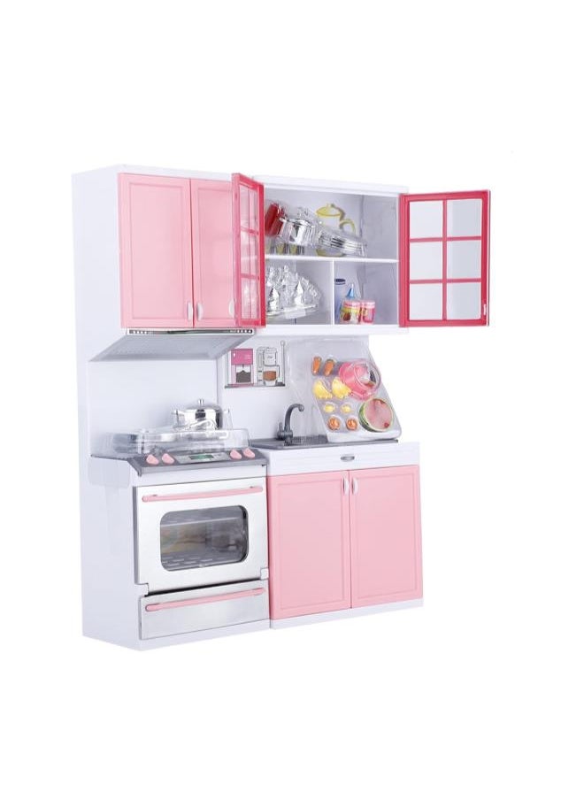 Mini Kitchen Pretend Role Play Toys Set Funny Kitchenware Playing House Gifts for Kids Girls