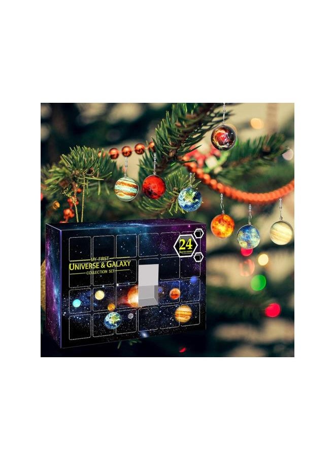 Universe Galaxy Collection Set 2022 Christmas Advent Calendar Planet Collection Science Kit Solar System for Boys Girls Kids