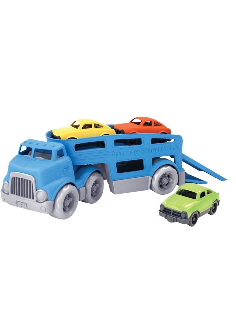 ORiTi Car Carrier, Blue - Pretend Play, Motor Skills, Kids Toy Vehicle. No BPA,