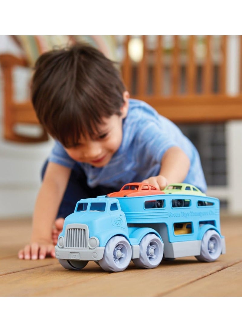 ORiTi Car Carrier, Blue - Pretend Play, Motor Skills, Kids Toy Vehicle. No BPA,