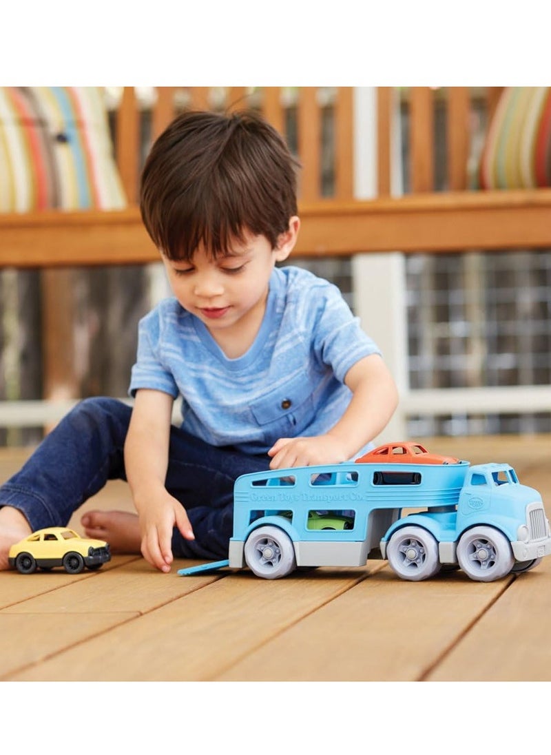 ORiTi Car Carrier, Blue - Pretend Play, Motor Skills, Kids Toy Vehicle. No BPA,