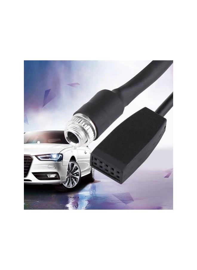 Aux Audio Cable,in Car Female Jack 3.5mm AUX Input CD Adapter Changer Cable for E39 E53 X5 E46 Coupe Sedan MP3 Player 1.5M(Black)