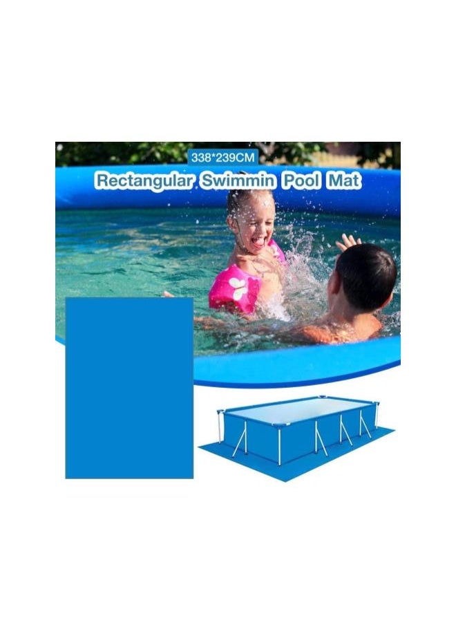 Rectangular Above Ground Swimming Pool Mat,Foldable Polyester Floor Cloth Carpet,Swimming Pool Mat,94 x 133inch