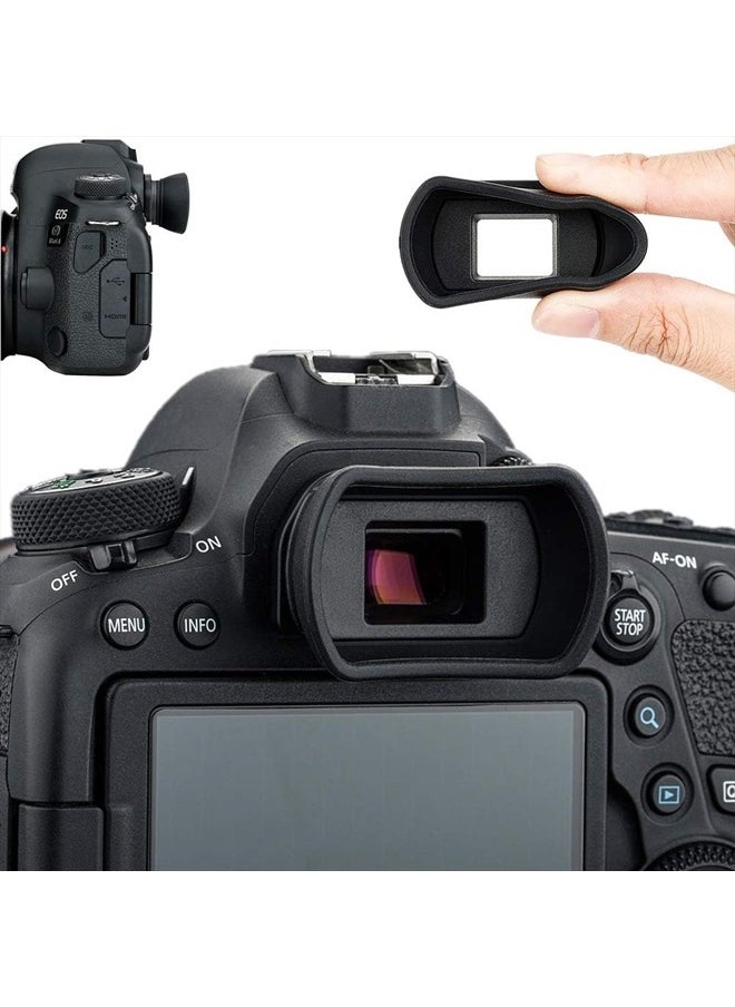 Soft Camera Eyecup Eyepiece Viewfinder Eyeshade for Canon EOS 6DM2 5DM2 6D 5D Mark II 90D 80D 77D 70D 60D 50D 4000D 2000D Rebel T100 T8i T7i T7 T6s T6i T6 T5i T5 T4i SL3 SL2 Replac Canon EB EF Eye Cup