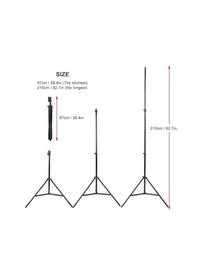 Photography Tripod Stand, High Stability Ring Light Stand, Light Stand Tripod Monopods Umbrella, Backdrop, Led Panel, for Monopods Speedlite Flashes, Reflector