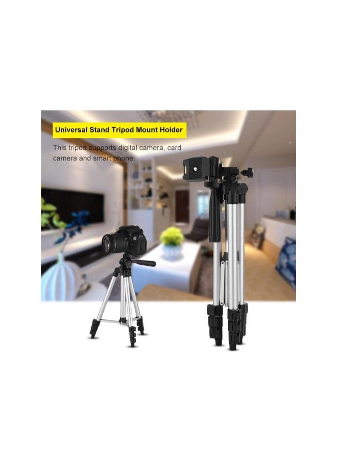 Camera Phone Tripod Aluminum Lightweight Sturdy Tripod with Bag, Smartphone Mount for Apple, iPhone and Other Brands Smartphones and DSLR Camera