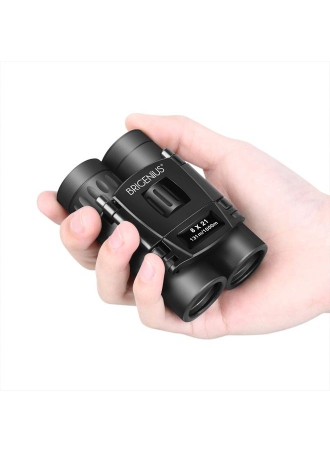 8x21 Small Binoculars, Compact Binoculars for Adults Kids Bird Watching, Mini Pocket Lightweight Binoculars for Opera Concert Theater