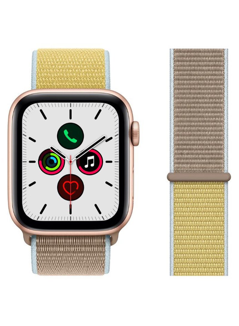 Nylon Replacement Band For Apple iWatch Series 5/4/3/2/1 Camel/Brown