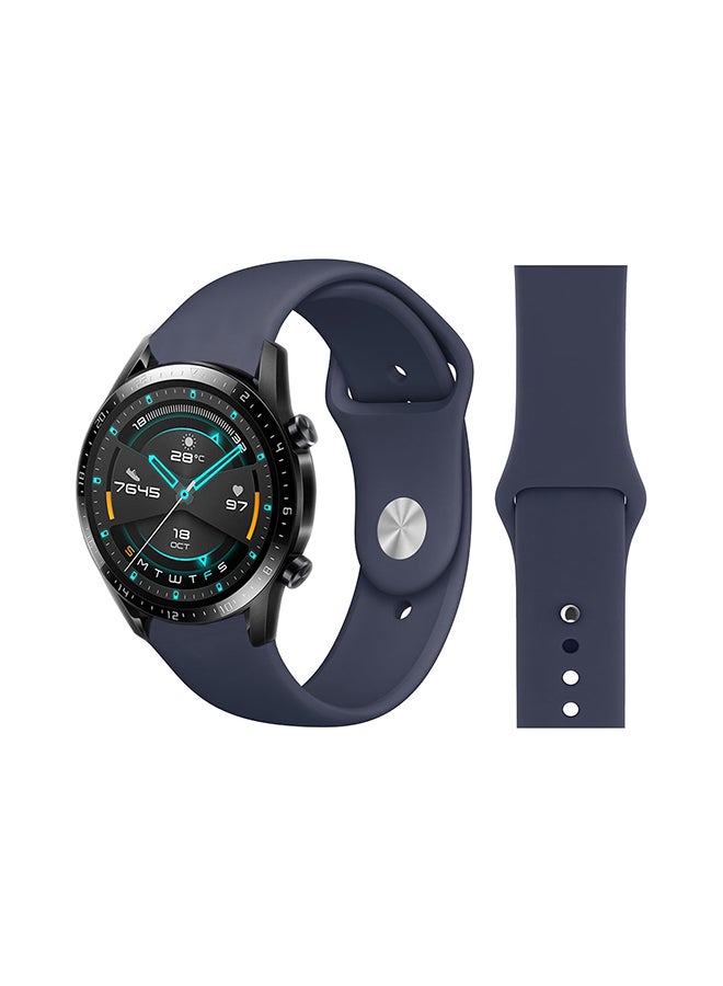 Stylish Replacement Band For Huawei Watch GT/GT 2 46mm Midnight Blue