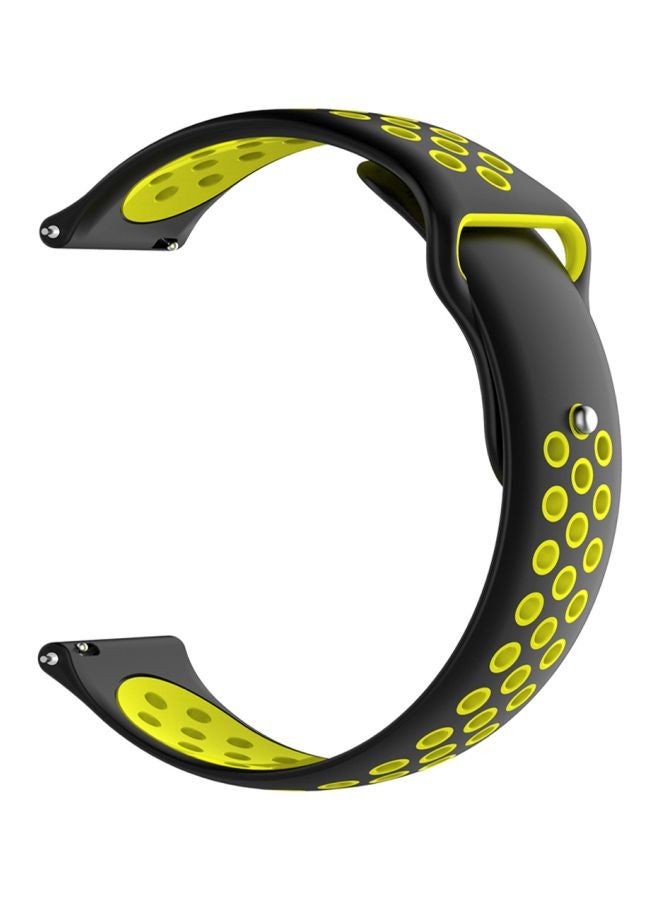 Replacement Band For Huawei Watch GT 2e 46mm Black/Yellow