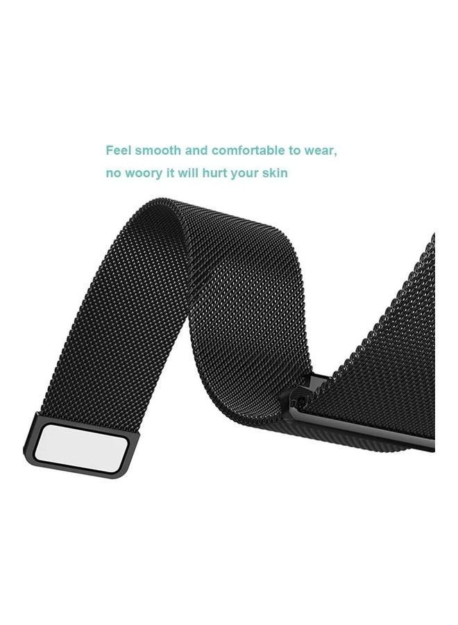 Milanese Steel Replacement Band For Samsung Galaxy Watch 3 Black