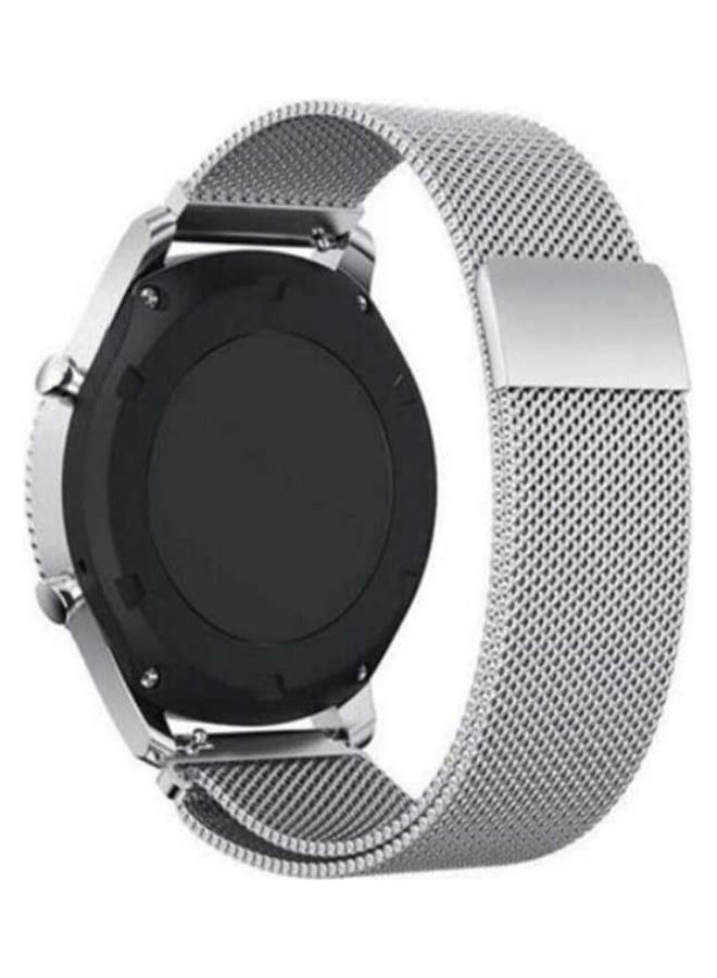 Milanese Steel Replacement Band For Amazfit Pop Pro Silver