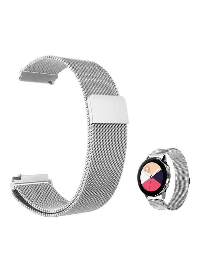 Milanese Steel Replacement Band For Amazfit Pop Pro Silver