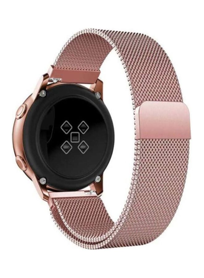 Milanese Steel Replacement Band For Samsung Galaxy Watch Active Pink