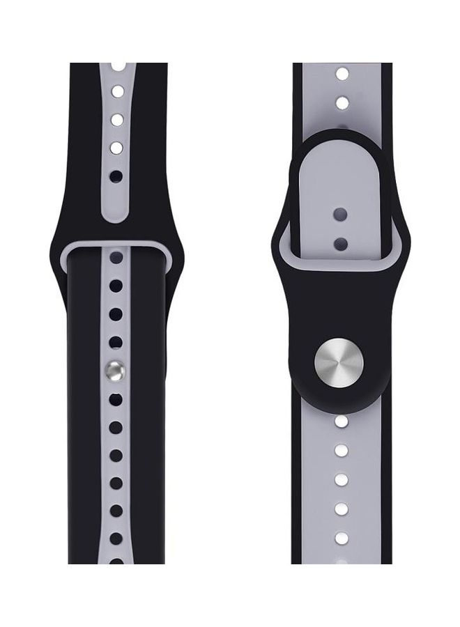 Replacement Strap For Apple Watch Series Black/Grey