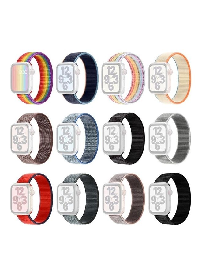 Ethnic Replacement Watchband for Apple Watch Series 1/2/3/4/5/6/7/SE 38/40/41mm Sand Pink