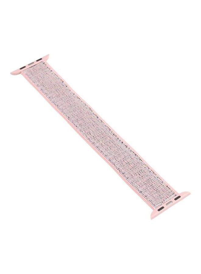 Ethnic Replacement Watchband for Apple Watch Series 1/2/3/4/5/6/7/SE 38/40/41mm Sand Pink