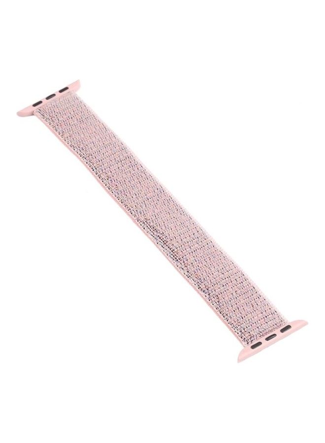 Ethnic Replacement Watchband for Apple Watch Series 1/2/3/4/5/6/7/SE 38/40/41mm Sand Pink